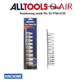 KINCROME E-TORX Socket Set 9 Piece 1/2" Drive P/n 02094 + $10.60 postage