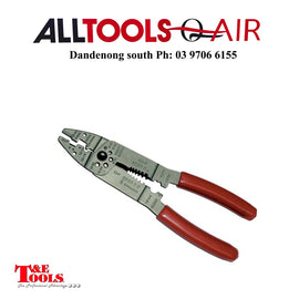 T&E TOOLS insulated & Non-Insulated Wire Crimp & Strip Pliers P/n 137