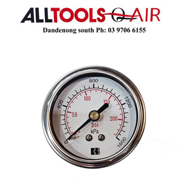 Quality Compressor Pressure Gauge 50mm 0-230 psi (1600kpa) 1/8 bsp Rear mount P/n 1612400 +$10.60 Postage