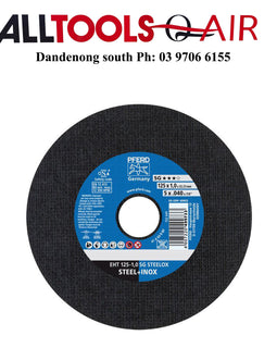 Pferd EHT 125-1.0 sg steelox 125x1mm Inox Stainless steel cutting discs x 25 P/n 61341112