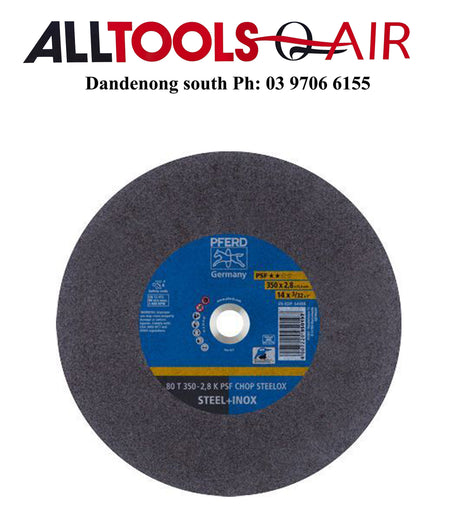PFERD LOW SPEED CUT-OFF WHEEL  GP  STEEL & S/STEEL 350MM x 10 P/n 66323575