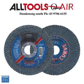 PFERD POLIFAN FLAP DISC SGP ZIRCONIA - STEEL / INOX PFR 125 Z 40 SGP-CURVE L P/N 67689062