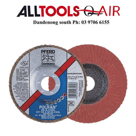 PFERD POLIFAN FLAP DISC PREM ALUM OXIDE TOP SIZE - PFC 125 A 80 SG-COOL x 5 P/n 67758125