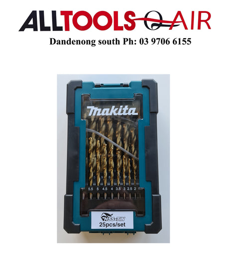 MAKITA HSS-TIN DRILL BIT ECO SET 25PC   D-72235