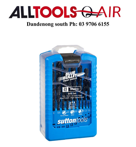 Sutton 1-13mm Jobber Drill Set – Blue Bullet p/n D102SM3 + $10.60 postage