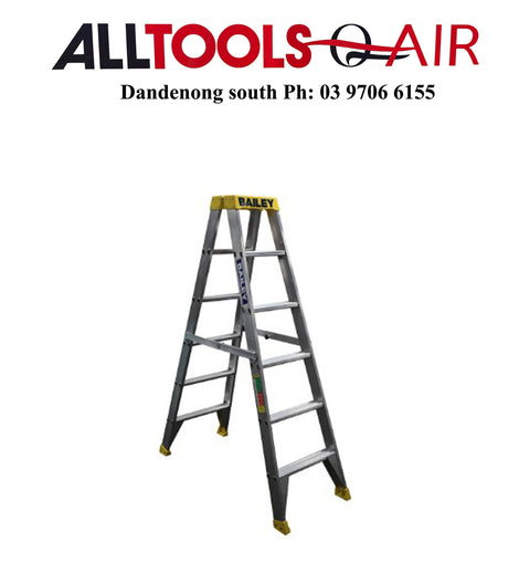 BAILEY PRO ALUMINIUM DOUBLE SIDED LADDER 6 STEP P/N FS13963