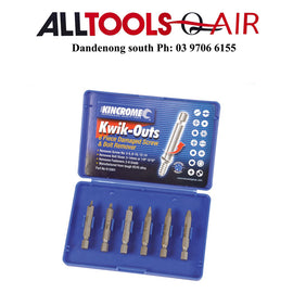 KINCROME KWIK-OUTS DAMAGED SCREW & BOLT REMOVER 6 PIECE P/N K12001