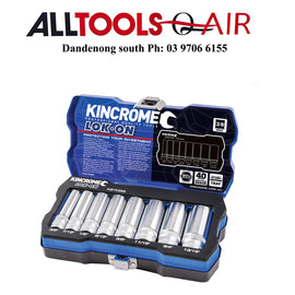 KINCROME LOK-ON™ SOCKET SET 8 PIECE 3/8" DRIVE - IMPERIAL P/N K27055