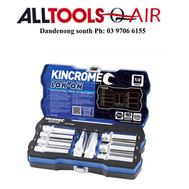 KINCROME LOK-ON™ SOCKET SET 9 PIECE 1/2" DRIVE - METRIC P/N K27058 INC.FREE DELIVERY