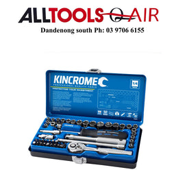 KINCROME SOCKET SET 48 PIECE 1/4" DRIVE - METRIC & IMPERIAL P/N K28001 INC FREE DELIVERY