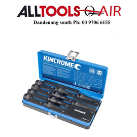 KINCROME HEX IMPACT SOCKET SET 10 PIECE 1/2" DRIVE - METRIC P/N K28210 INC FREE DELIVERY