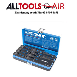 KINCROME HEX IMPACT SOCKET SET 10 PIECE 1/2" DRIVE - IMPERIAL P/N K28211 INC FREE DELIVERY