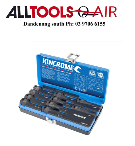 KINCROME HEX IMPACT SOCKET SET 10 PIECE 1/2