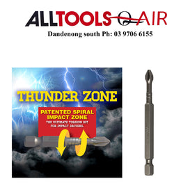Alpha Thunderzone PH2 x 75mm Impact Power Bit- Handipack (10 bits) P/N PH275SSH