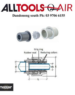 Maxair Reducing Set 32-25mm P/n RS032025 + $10.60 Postage