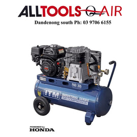 ITM AIR COMPRESSOR, BELT DRIVE, PETROL 5.5HP HONDA 60LTR FAD 355L/MIN P/n TM352-55060