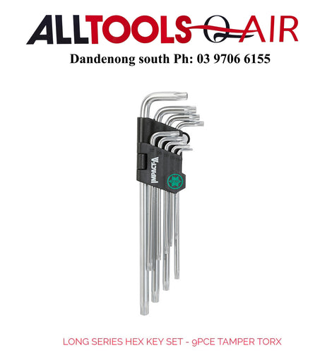 9Pce TAMPER TORX KEY SET Long Series - P/n IMPHKS9PST + $10.60 postage