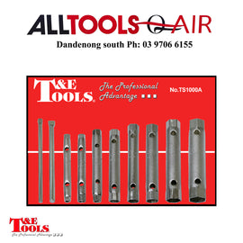 T&E TOOLS 1/4 to 15/16" SAE Tube Spanner Set P/n TS1000A