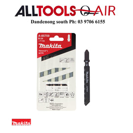 Makita Metal Jigsaw Blade B-24 HSS 76mm x 32tpi / Fine - 5 pack P/n A-85759 + $5.50 Postage
