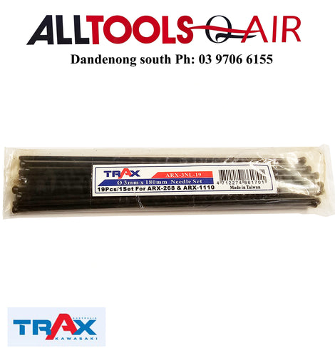 Trax Needle Scaler Replacement Needle Set, 19Pc Set P/n ARX-3NL-19 + $11.00 postage