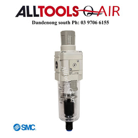 SMC FILTER REG ASS W/AUTO DRAIN 3000 L/MIN P/N AW40K-04BD-D 1/2 BSP PORTS + $11 DELIVERY