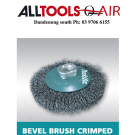 Makita Bevel Crimped Wire Brush 115mm x M14 P/n D-55398