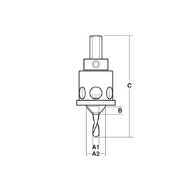 Carbitool  5.0mm (14g) Drill Countersink with Ball Bearing Depth Stop P/n DCS5.0DS + $10.60 Postage