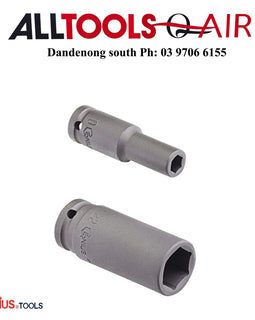 Genius 1/2" Drive Metric Deep Impact Sockets Cr-Mo Various Sizes