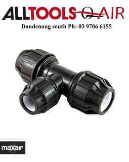 MAXAIR Compression 25MM Pipe Coupler Equal Tee + $11.00 postage