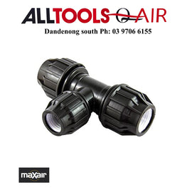 MAXAIR Compression Pipe Coupler Equal Tee - Various Sizes