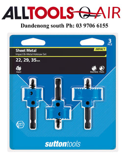 Sutton Impact Sheet Metal Holesaws – 3pc Set P/n H119-S3 +$11.00 Postage