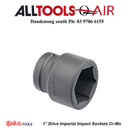 Genius 1" Drive Imperial Impact Sockets Cr-Mo Various Sizes