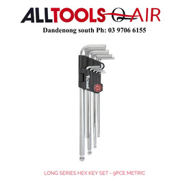 9Pce METRIC-Long Series Hex Key Set -P/n IMPHKS9PM + $10.60 postage