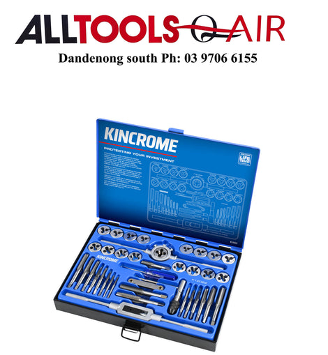 Kincrome Tap & Die Set 39 Piece Imperial P/n K12022 inc Free Delivery