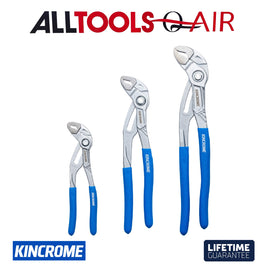 Kincrome 3pce Water Pump Multi-Grip Plier Set - 180mm, 250mm & 300mm P/n K4814 + $13.50 Postage