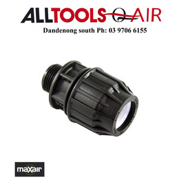 MAXAIR Compression Male Adaptor, 40mm Pipe - 1" Bsp + $11.00 Postage