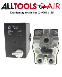 Condor 4 Port MDR3/11RM (Genuine) Air Compressor Pressure Switch 415v 16amp