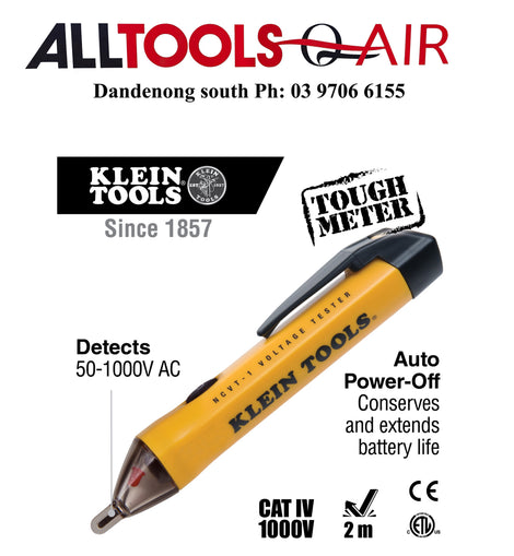 Klein Non-Contact Voltage Tester Pen, 50 to 1000 Volts P/n NCVT-1