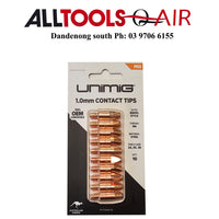 UNIMIG BINZEL STYLE CONTACT TIPS 1.0MM PACK OF 10 P/n PCT0009-10