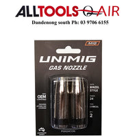 UNIMIG BINZEL STYLE  GAS SHROUD PACK OF 2 P/n PGN24CON