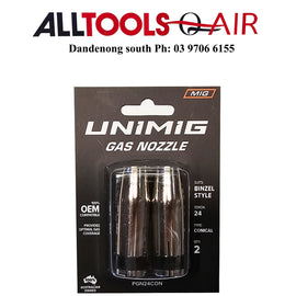 UNIMIG BINZEL STYLE  GAS SHROUD PACK OF 2 P/n PGN24CON