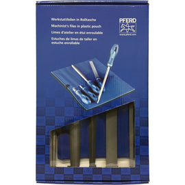 PFERD 5PC 2nd CUT FILE SET  IN ROLL CASE P/N 11801542 INC FREE DELIVERY