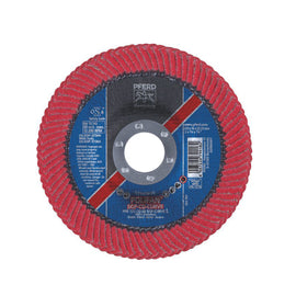 PFERD POLIFAN FLAP DISC SGP CERAMIC - STEEL / INOX PFR 125 CO 60 SGP-CURVE L P/N 67689066