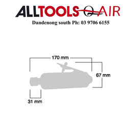Shinano 1/4" Die Grinder P/n SI2011S inc Free Delivery