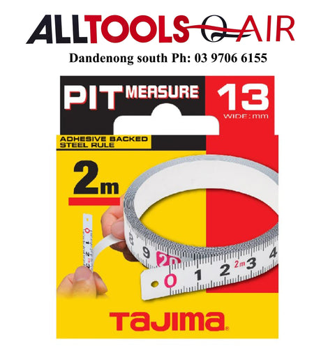 Tajima 2m Pit Measure Adhesive Tapes P/n PIT20 + $11.00 Postage