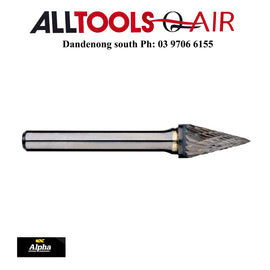 Alpha Pointed Cone Carbide Burr Imperial Shank - Various Sizes + $10.60 Postage