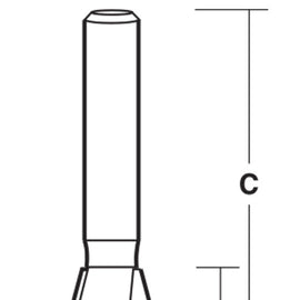 Carbitool 2 Flute – Dovetail Bit 19MM TCT 1/2 SHK P/n T1024-1/2 +$10.60 Postage