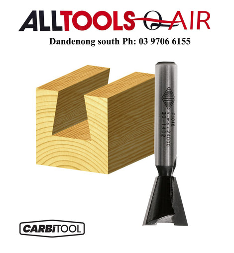Carbitool 2 Flute – Dovetail Bit 14.3MM TCT 1/2 SHK P/n T1018-1/2 +$10.60 Postage