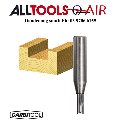 Carbitool 2 Flute – 6.35mm Solid Carbide router bit 1/2 SHK P/n T1408 + $10.60 Postage