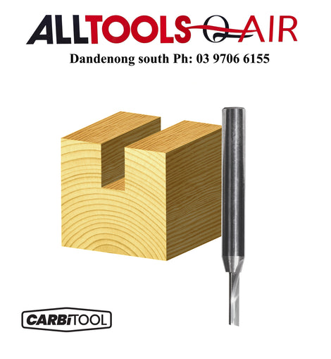 Carbitool Long Series Single Flute – 6.35mm Solid Carbide router bit P/n T1808S + $10.60 Postage